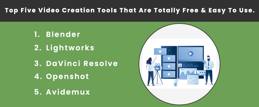 Top Five Video Creation Tools That Are Totally Free & Easy To Use